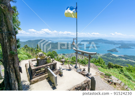 《Kumamoto Prefecture》 Kuratake Garden Observatory, Mt. Kura Summit, Kuratake Shrine, Mt. Kura Observatory and the scenery from the summit 91524230