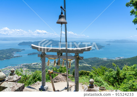 《Kumamoto Prefecture》 Kuratake Garden Observatory, Mt. Kura Summit, Kuratake Shrine, Mt. Kura Observatory and the scenery from the summit 91524233