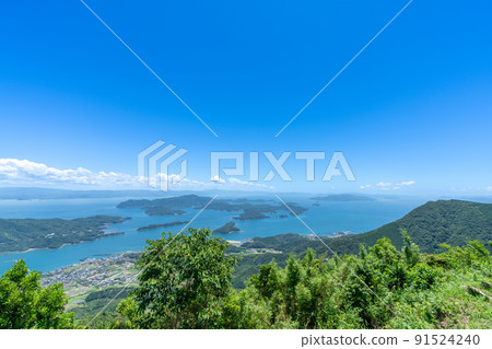 《Kumamoto Prefecture》 Kuratake Garden Observatory, Mt. Kura Summit, Kuratake Shrine, Mt. Kura Observatory and the scenery from the summit 91524240