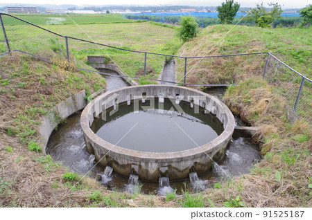 Irrigation facility in Nagano Prefecture Nishitenryu main canal Cylindrical diversion group "Tabata No. 29 3" Characteristic irrigation facility 91525187