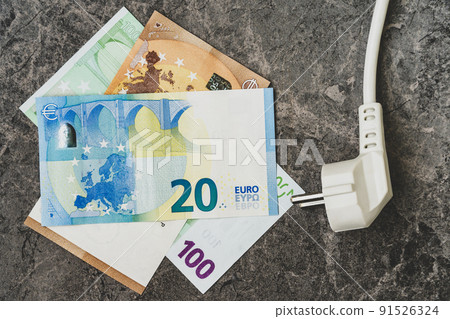 Rise in electricity prices concept Rise in electricity prices concept 91526324