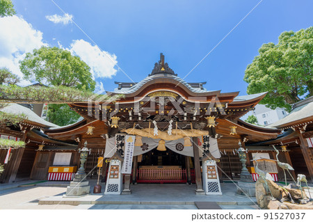 《Fukuoka Prefecture》 Kushida Shrine ・ Kushida Shrine preparing for Hakata Gion Yamakasa (2022: Taken in Reiwa 4th year) 91527037
