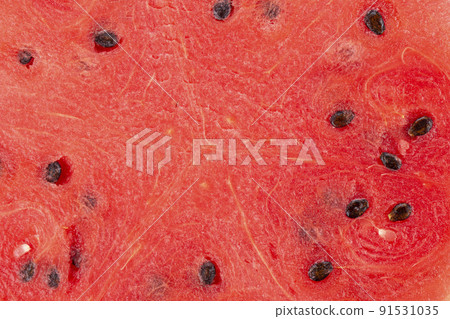 Red texture of sweet watermelon. Watermelon background.Top view. Flat lay. Red texture of sweet watermelon. Watermelon background.Top view. Flat lay. 91531035