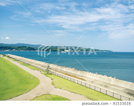 Noto Peninsula over Toyama Bay from Himinoe Park 91533016
