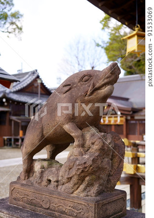 Koma wild boar at Goo Shrine (Kamigyo-ku, Kyoto) 91533069
