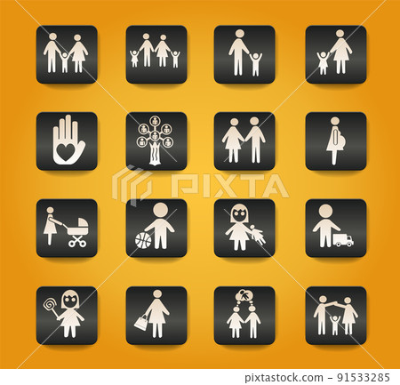 family icon set family icon set 91533285