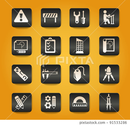 engineering icon set 91533286