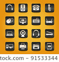 Devices simply icons 91533344