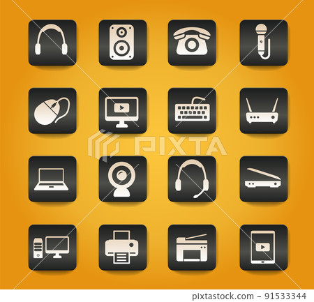 Devices simply icons 91533344