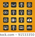 social network icon set 91533350