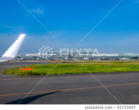 從東京國際機場起飛，也稱為羽田機場（東京都大田區） 91533697