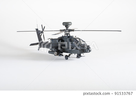 塑料模型 AH-64D 阿帕奇長弓 1/48 比例白色背景 91533767