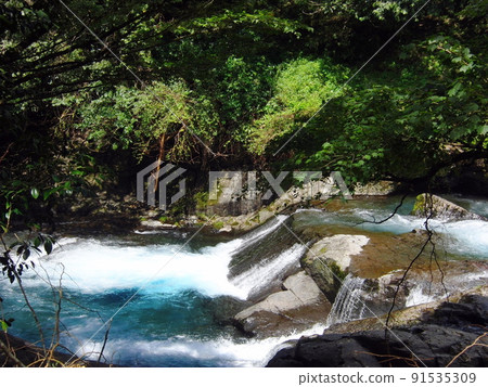 Kikuchi Gorge, Kumamoto Prefecture in early summer Kikuchi Gorge, Kumamoto Prefecture in early summer 91535309