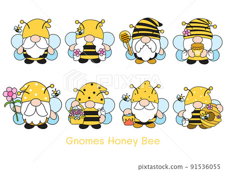 Gnomes Honey Bee Filled Clipart Gnomes Honey Bee Filled Clipart 91536055