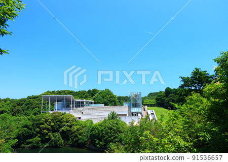 岡崎市的風景和岡崎市美術館 岡崎市的風景和岡崎市美術館 91536657