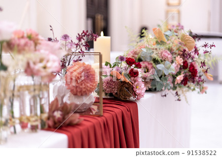 婚宴上展出的鮮花 91538522