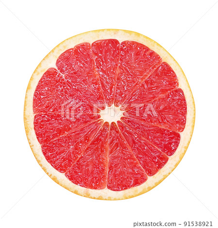 Pink grapefruit illustration real Pink grapefruit illustration real 91538921