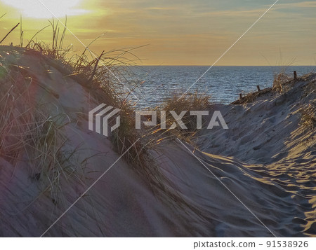 beautiful Baltic sea, Palanga seaside view., sunset at the sea, dunes. Copy space, pattern, wallpaper, banner, cover, mockup, for your design horizontal beautiful Baltic sea, Palanga seaside view., sunset at the sea, dunes. Copy space, pattern, wallpaper, banner, cover, mockup, for your design horizontal 91538926