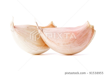 Garlic Asian condiment for Asian food isolated on white background Garlic Asian condiment for Asian food isolated on white background 91538955