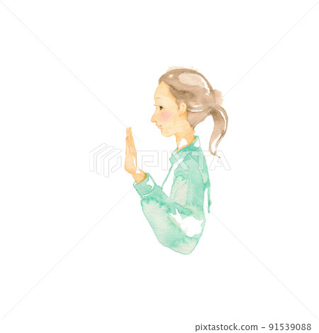 女人的輪廓，克制 91539088