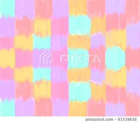 Ragged and colorful checkered pattern Ragged and colorful checkered pattern 91539638