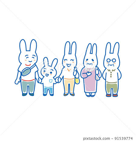 第二代家庭兔的插圖 第二代家庭兔的插圖 91539774