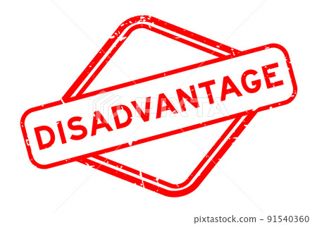 Grunge red disadvantage word rubber seal stamp on white background Grunge red disadvantage word rubber seal stamp on white background 91540360