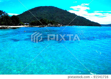 馬爾代夫停泊島，馬來西亞 91541716