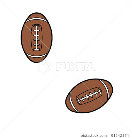 American football ball illustration pattern (background transparent) American football ball illustration pattern (background transparent) 91542374