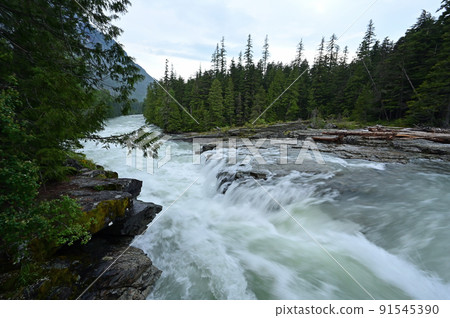 Torrential McDonald Creek in Glacier National Park, Montana after heavy rains. Torrential McDonald Creek in Glacier National Park, Montana after heavy rains. 91545390