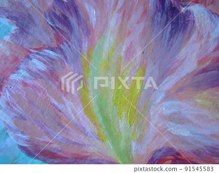 Painting abstract with oil paints 91545583