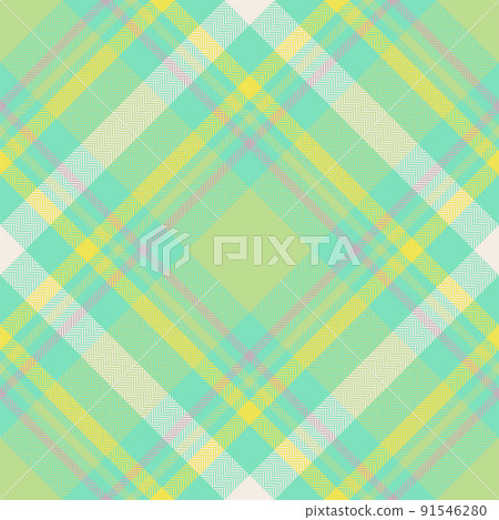 Plaid pattern vector. Check fabric texture. Seamless textile design for clothes, paper print. 91546280