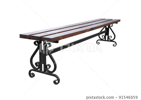 Park bench isolated Park bench isolated 91546859