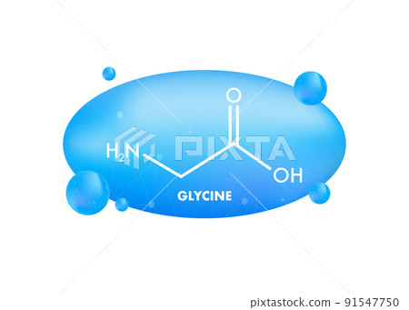 Glycine formula. Glycine formula, great design for any purposes 91547750