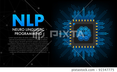NLP - Neuro linguistic programming, medical concept. Vector stock illustration. 91547775