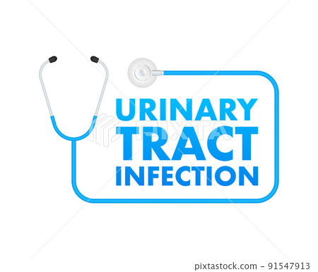 UTI - Urinary tract infection label, medical concept. Vector stock illustration. UTI - Urinary tract infection label, medical concept. Vector stock illustration. 91547913