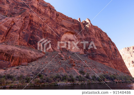 Colorado River in Glen Canyon, Arizona, United States of America. Colorado River in Glen Canyon, Arizona, United States of America. 91548486