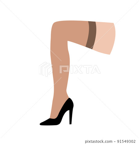 Female legs in shoes 91549302