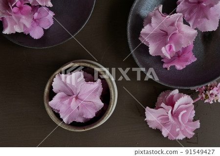 粉色繡球花【插花】 粉色繡球花【插花】 91549427