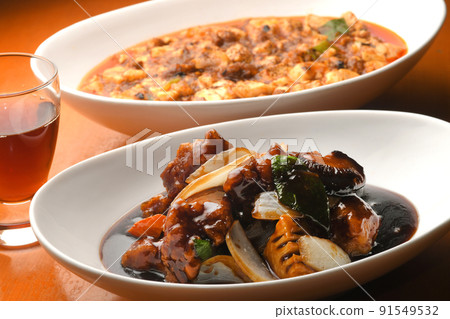 Black vinegar vinegar pork mapo tofu 91549532