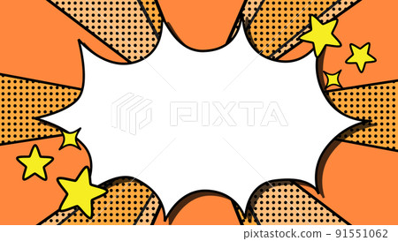 Pop background and speech bubbles 91551062