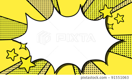 Pop background and speech bubbles Pop background and speech bubbles 91551063