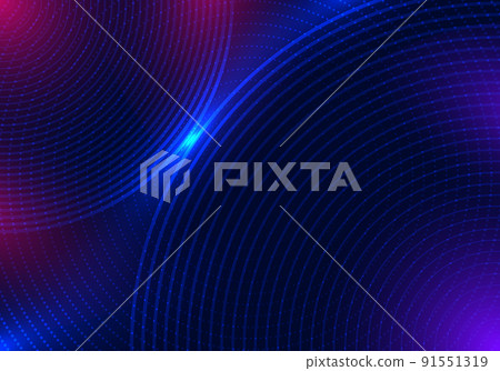Abstract technology futuristic concept blue circles lines and dotted particles with lighting effect on dark background Abstract technology futuristic concept blue circles lines and dotted particles with lighting effect on dark background 91551319