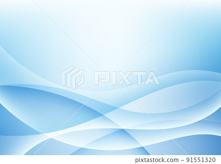 Abstract blue and white gradient wave shapes overlapping soft background Abstract blue and white gradient wave shapes overlapping soft background 91551320