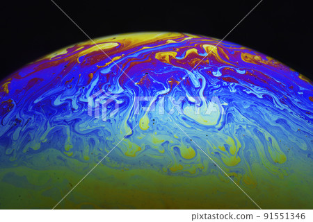 多彩的地球宇宙球體 91551346