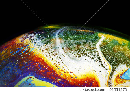 colorful earth cosmic spheres 91551373