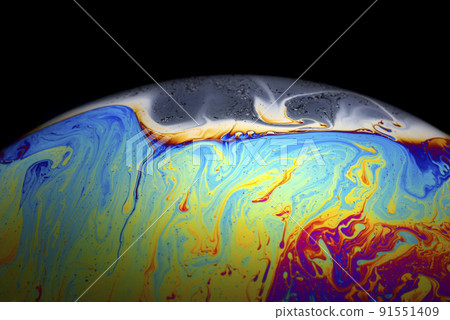 colorful earth cosmic spheres 91551409