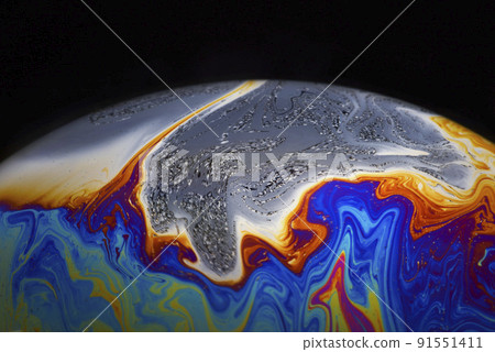 多彩的地球宇宙球體 91551411
