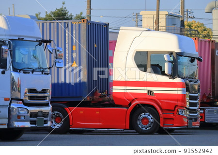 Trailer truck image Trailer truck image 91552942