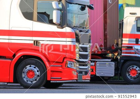 Trailer truck image Trailer truck image 91552943